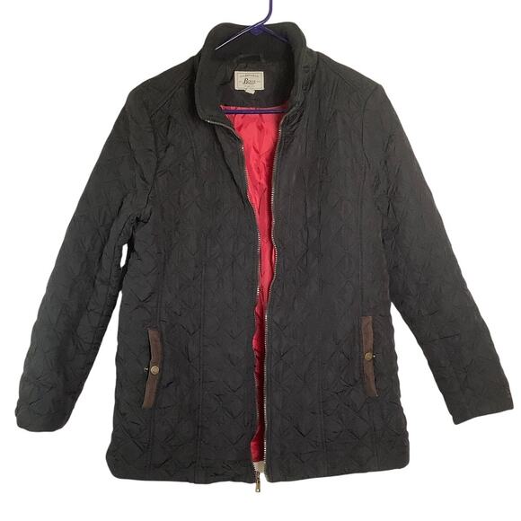 G.H. Bass & Co. Jackets & Blazers - G.H. Bass & Co. Women's Large Black Red Full Zip Quilted Jacket Gorpcore HR9-27